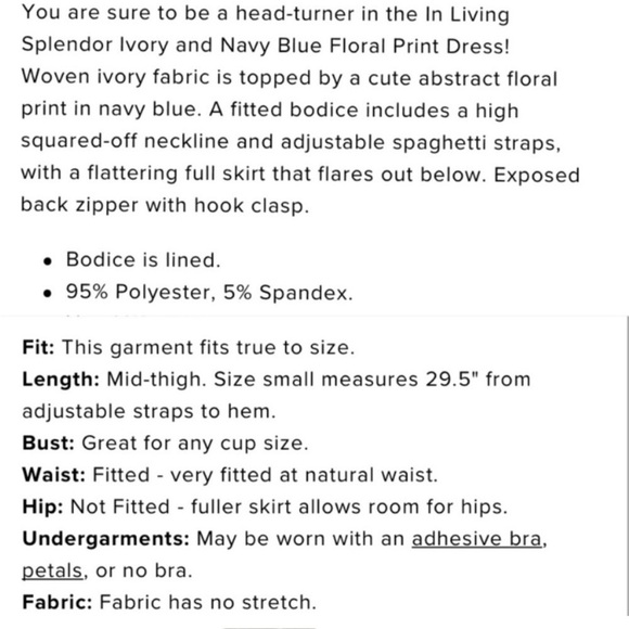 Lulu’s In Living Splendor Summer Blue Floral Fit & Flare Dress Size Large - Picture 9 of 11